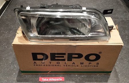 Nissan Almera N15 / Koplamp / Scheinwerfer / Headlight / Phare / Depo 215-1168R / Rechts